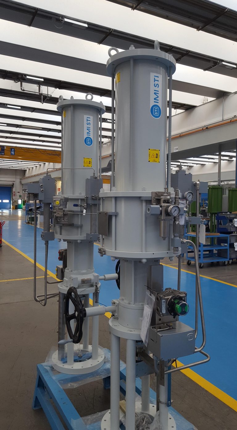 IMI STI SC/V Pneumatic spring open double acting actuators for a plant in Tajikistan